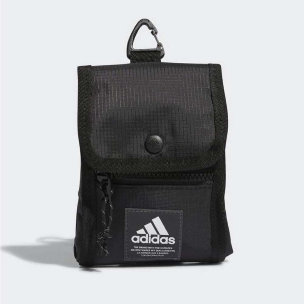 Adidas Neck Pouch Crossbody Black Bag NWT Unisex